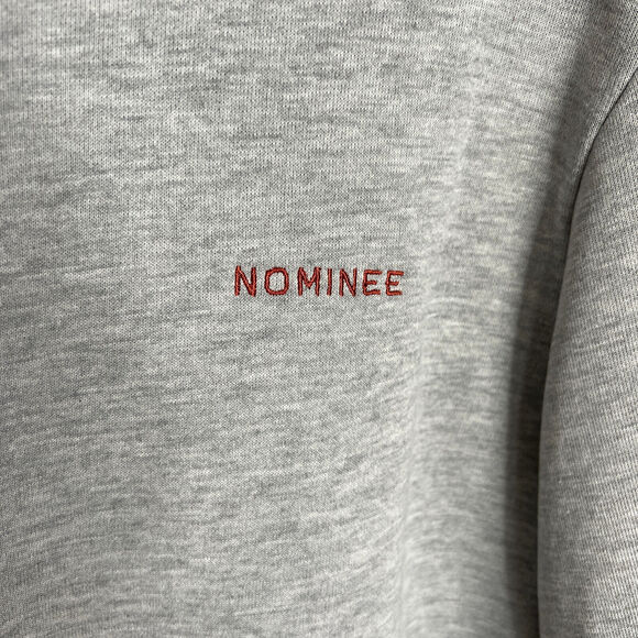 Nominee SIZE XL Cotton Blend Long Sleeve Sweatshirt Gray Pullover Made in Italy - Picture 6 of 10